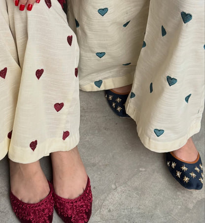 Premium Teal Blue Kurti Palazzo Co-Ord Set