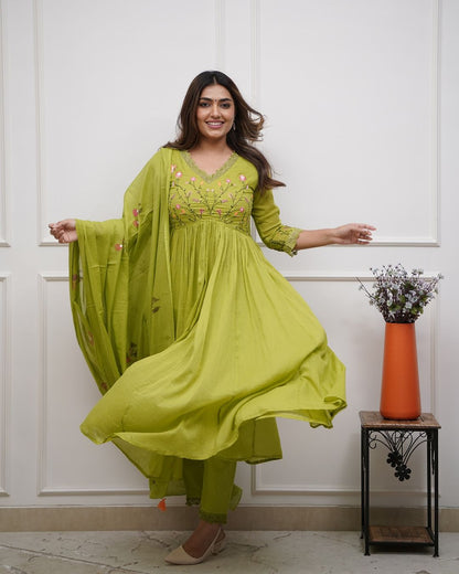 Beautiful Embroidery And Sequence Work Set For Women