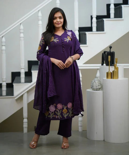 Soch PURE COTTON KURTI WITH EMBROIDERY WORK  FOR WOMEN