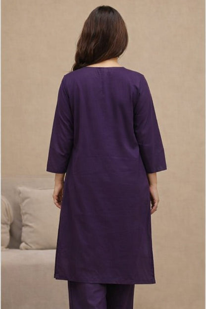 Premium Purple Anarkali Suit Set with Dupatta